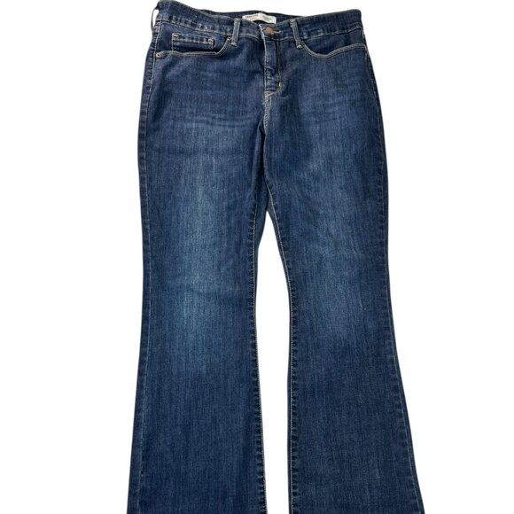 Signature by Levi Strauss & Co. Bootcut Jeans Women’s Size 31 Dark Wash Stretch - Picture 3 of 9